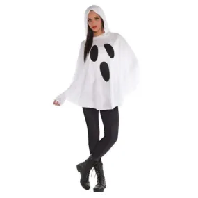 Ghost poncho for adults