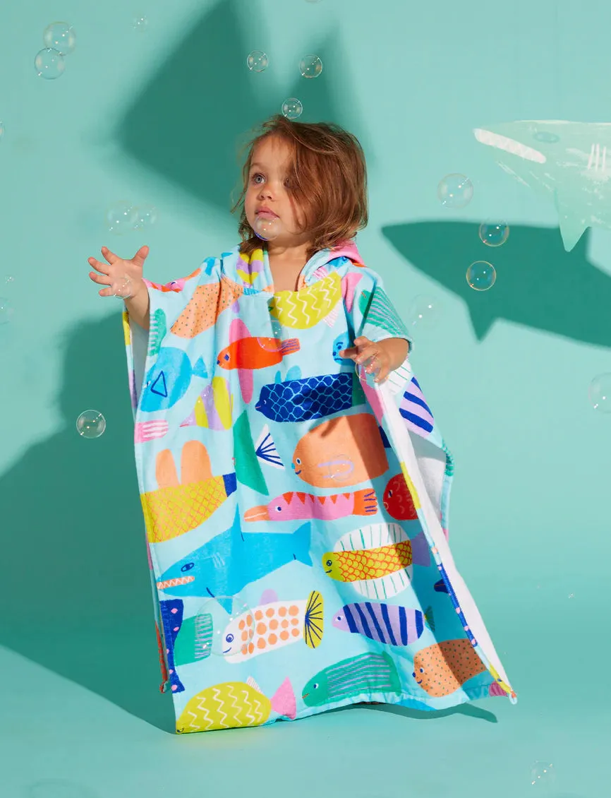 HALCYON NIGHTS KIDS HOODED TOWEL RAINBOW REEF