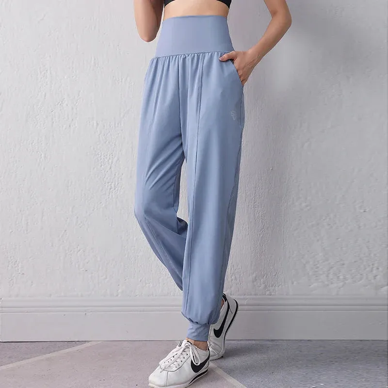 High Waist Loose Fitness Jogging Sweatpant - Quick Dry