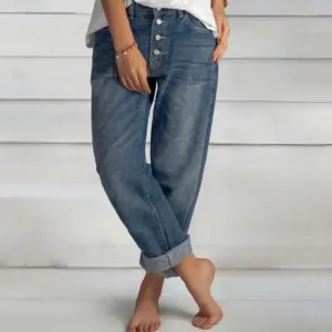 High Waist Mom Wide Leg Jeans