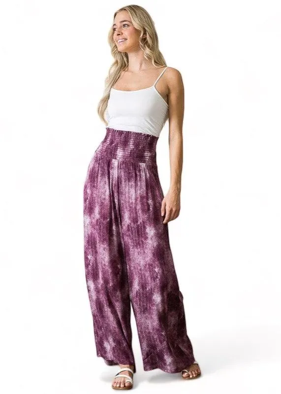 High Waist Wide Leg Pants with Pockets