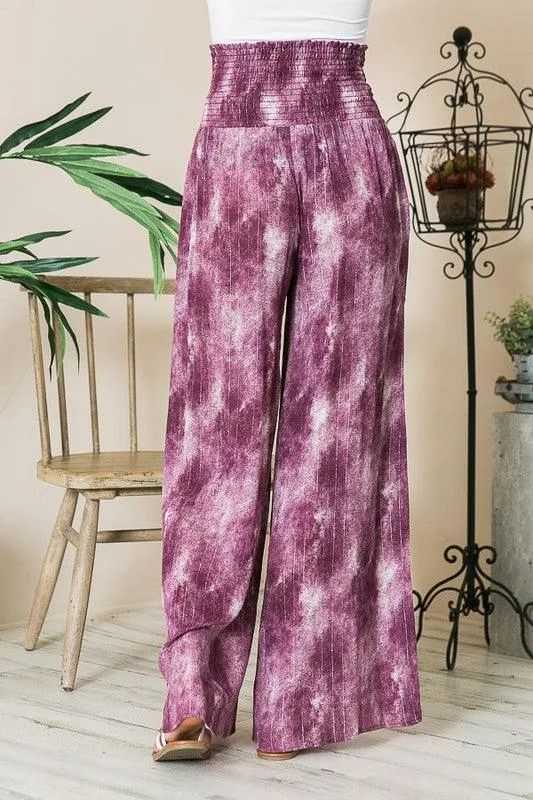 High Waist Wide Leg Pants with Pockets