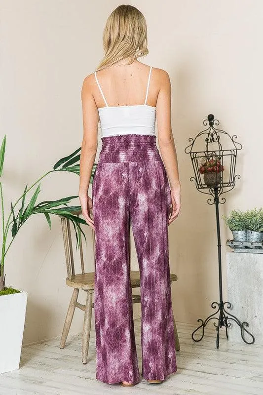 High Waist Wide Leg Pants with Pockets