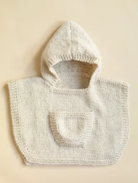 Hooded Baby Poncho Pattern (Knit) - Version 2