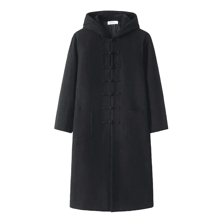 Hooded Tang Overcoat for Winter