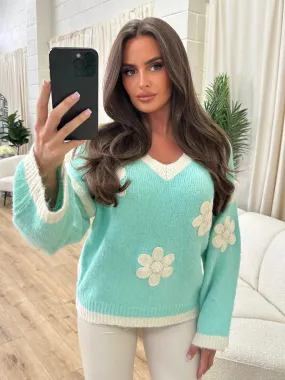 Jazmina mint flower jumper