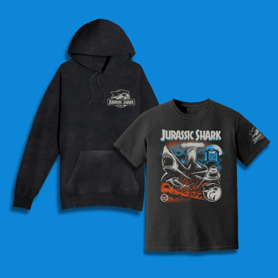 Jurassic Shark Hoodie   Tee Pack