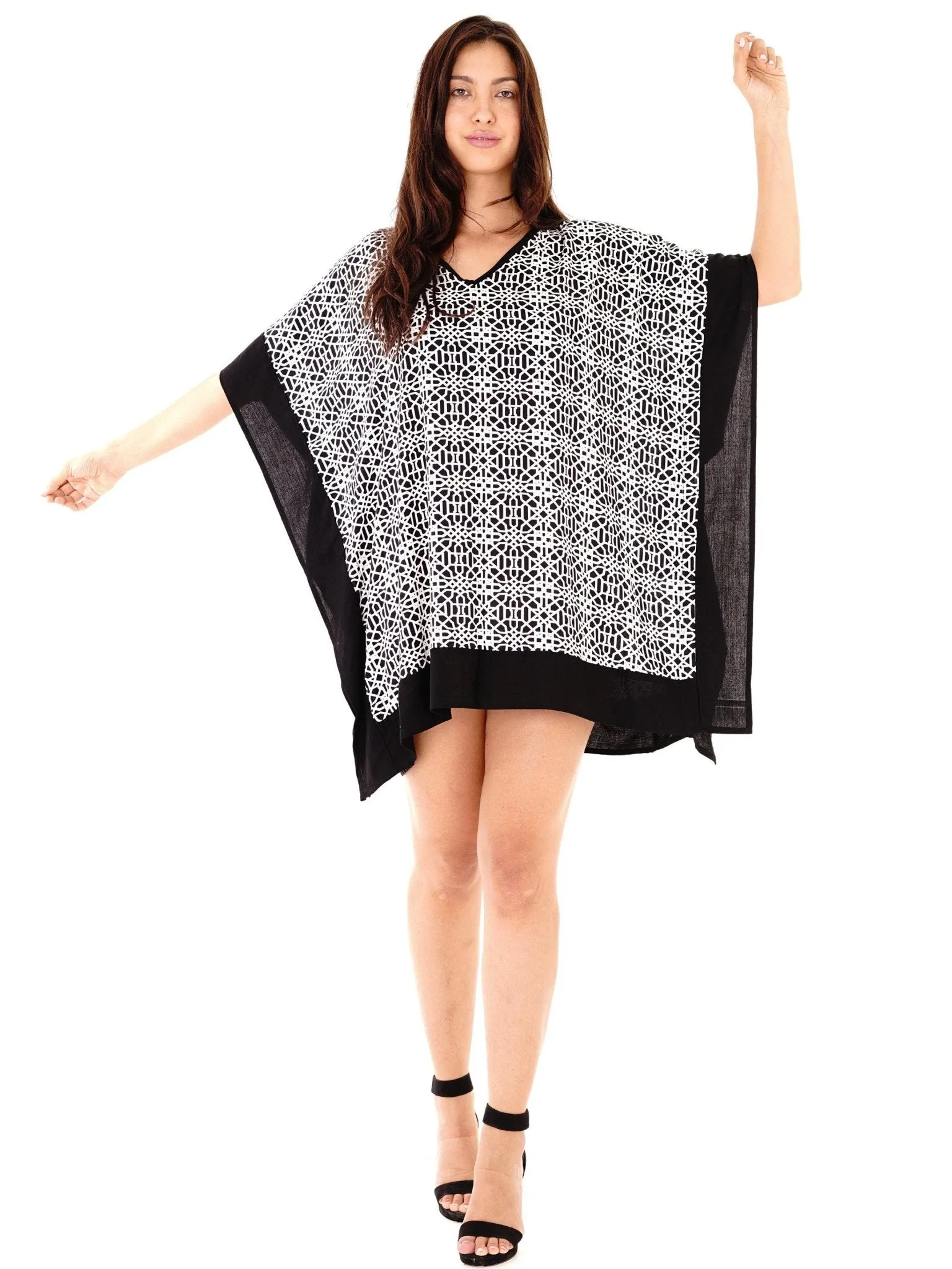 Kelsey Boho Chic Summer Geometric Print Tunic Dress