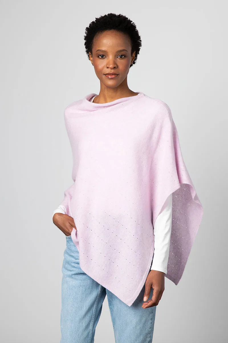 Kinross Cashmere Feather Wt. Poncho