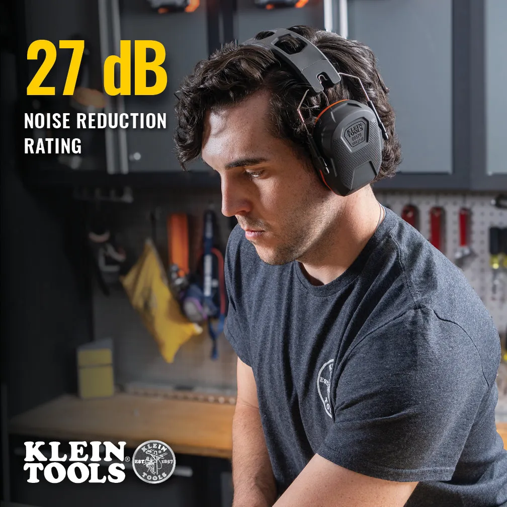 Klein Tools 60570 Slim Over-The-Head Ear Muffs