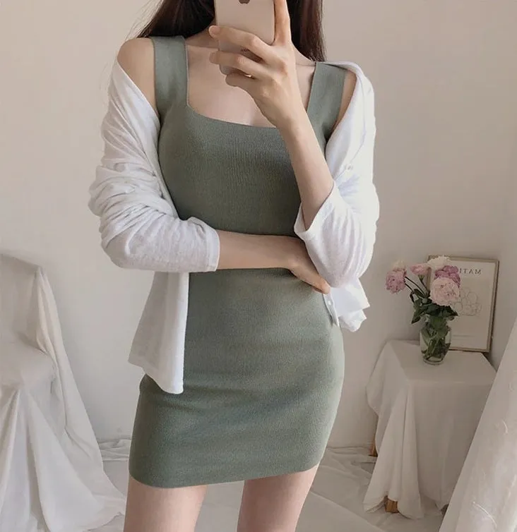 Knitted Long Slim Fit Elastic Bodycon Sexy Skinny Dress