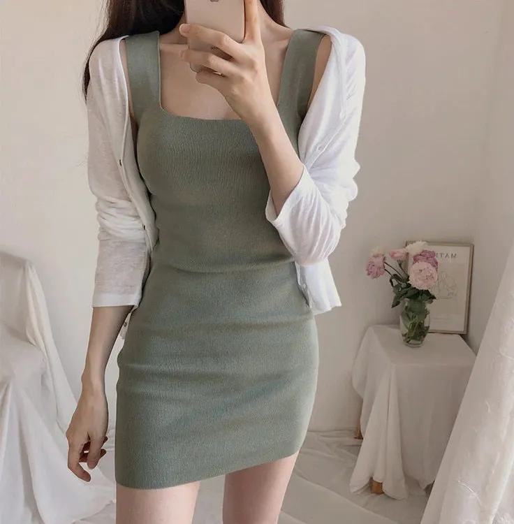 Knitted Long Slim Fit Elastic Bodycon Sexy Skinny Dress