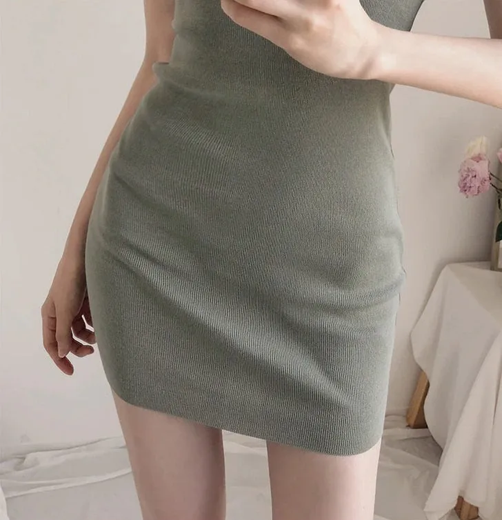 Knitted Long Slim Fit Elastic Bodycon Sexy Skinny Dress