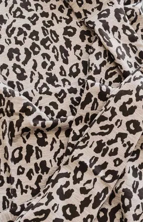 Leopard Patterned Poncho