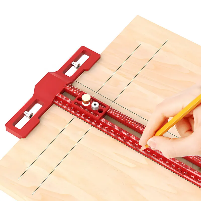 Levoite™ Multi-Functional Woodworking T-Square Ruler