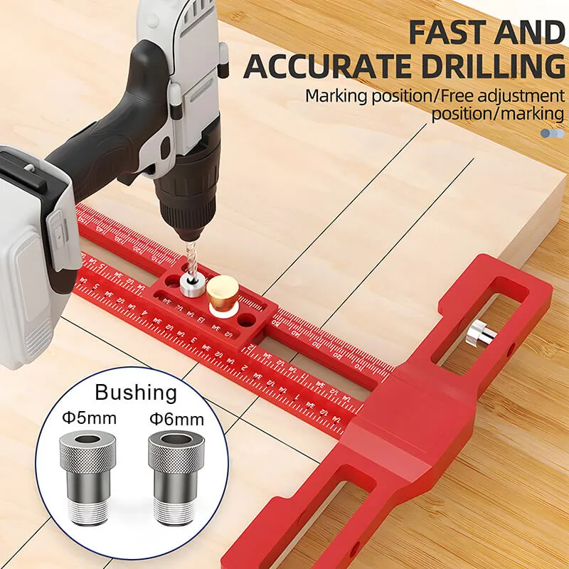 Levoite™ Multi-Functional Woodworking T-Square Ruler