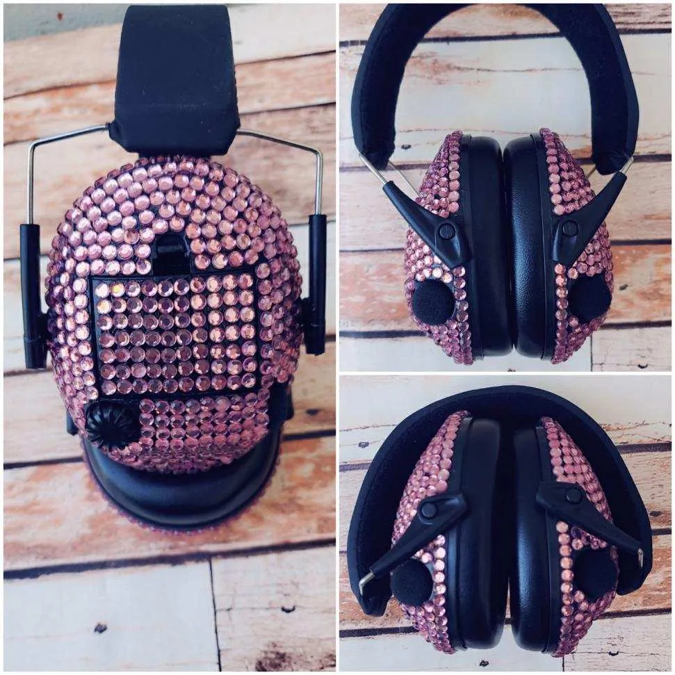 Light Pink Electronic Shooting Ear Muffs