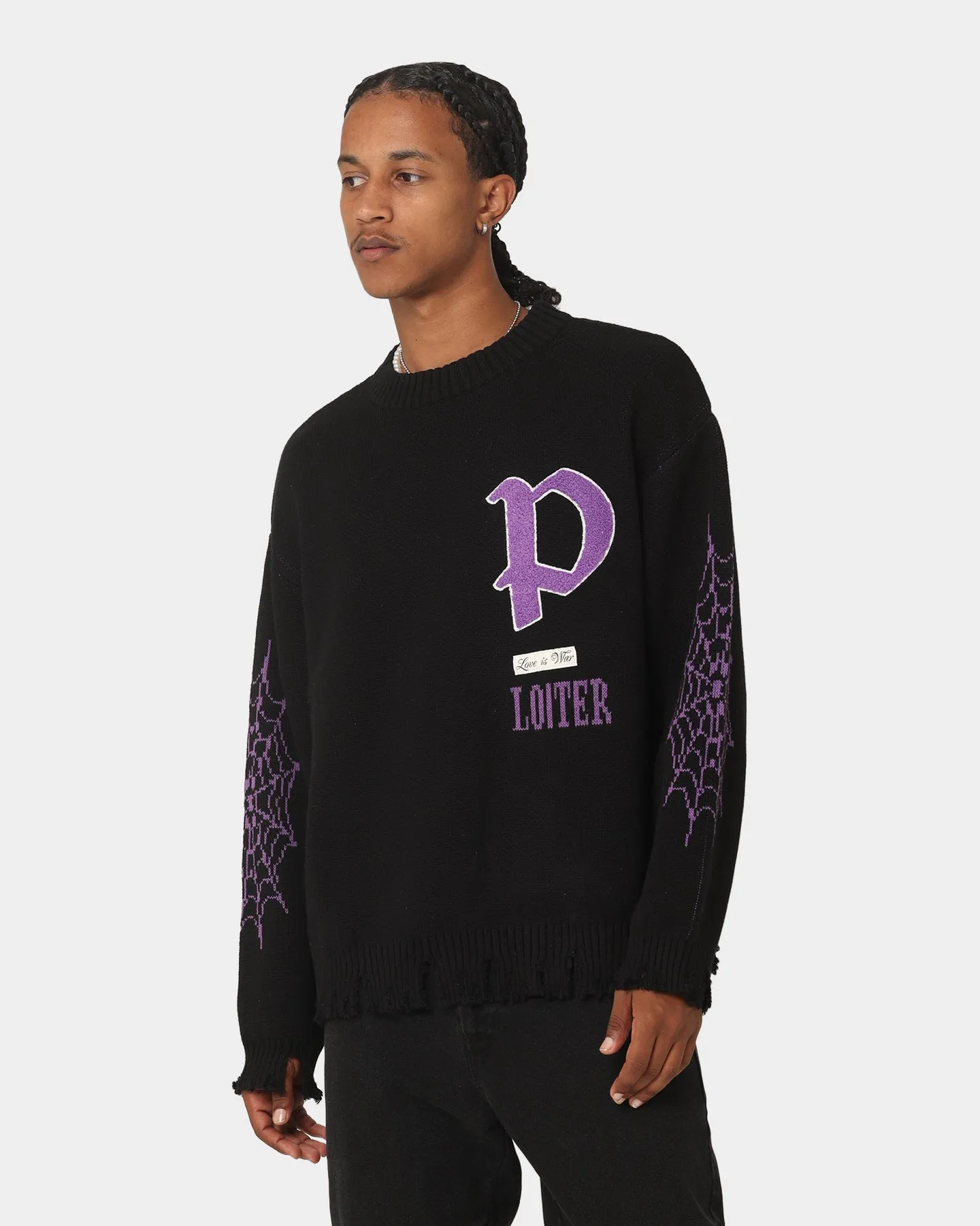 Loiter Paradise Knit Sweater Black