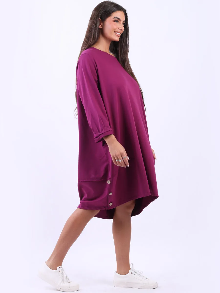 Magenta Nene Slouch Dress