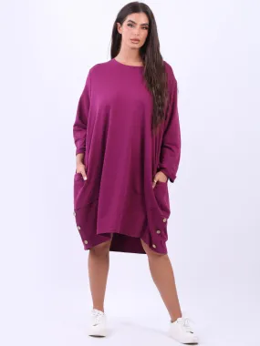 Magenta Nene Slouch Dress