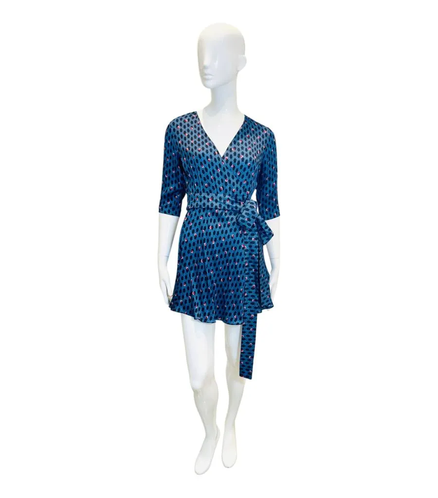 Maje Logo Pattern Wrap Dress. Size 1