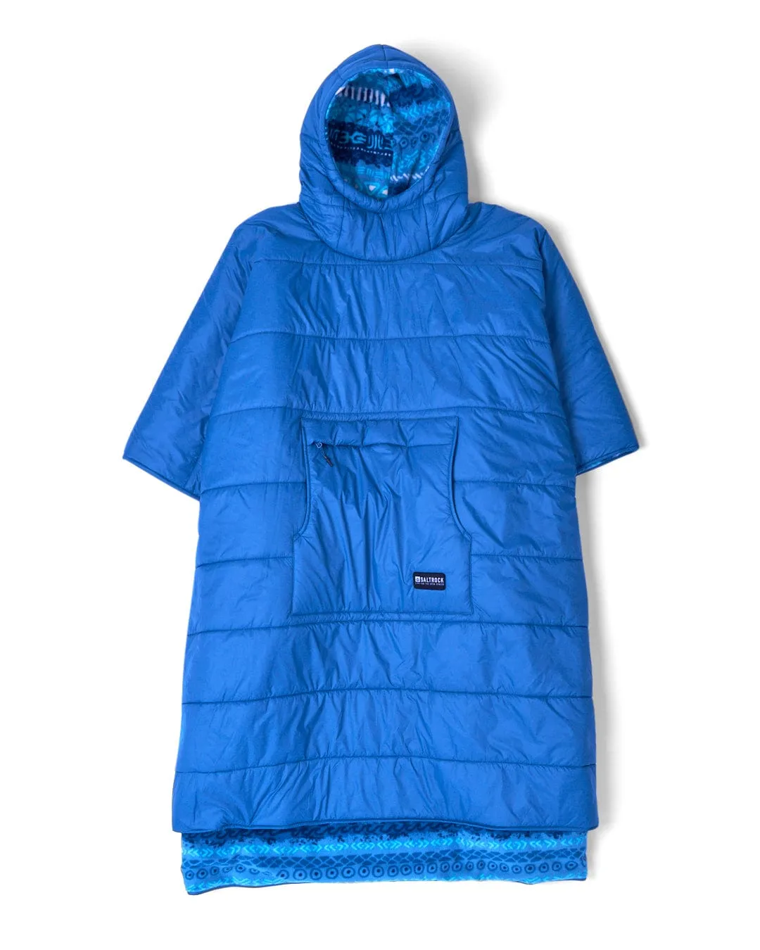 Marks - Unisex Recycled Reversible Poncho - Blue