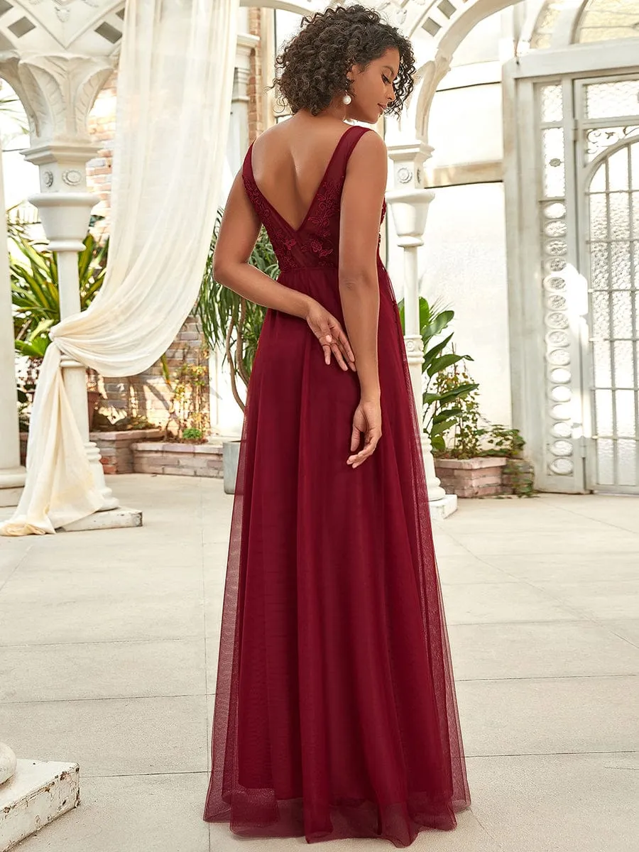 Maxi Long Elegant Ethereal Tulle Evening Dress