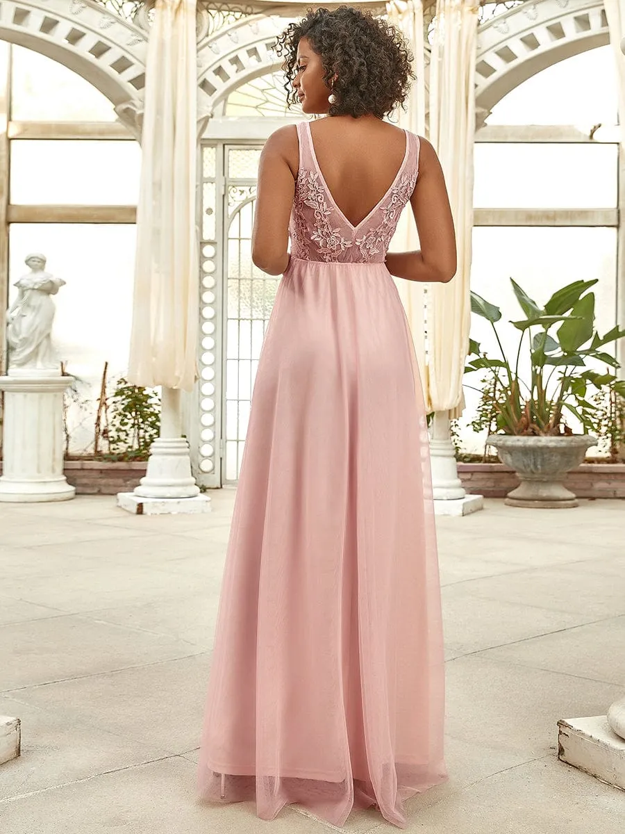 Maxi Long Elegant Ethereal Tulle Evening Dress