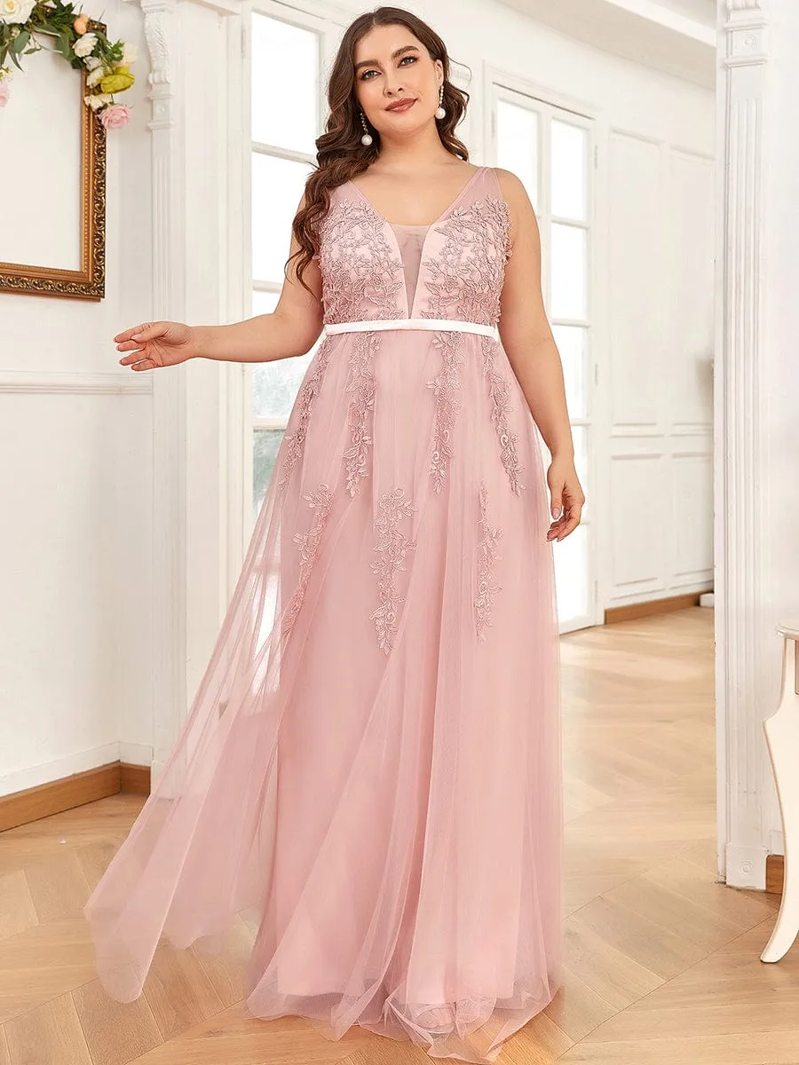 Maxi Long Elegant Ethereal Tulle Evening Dress