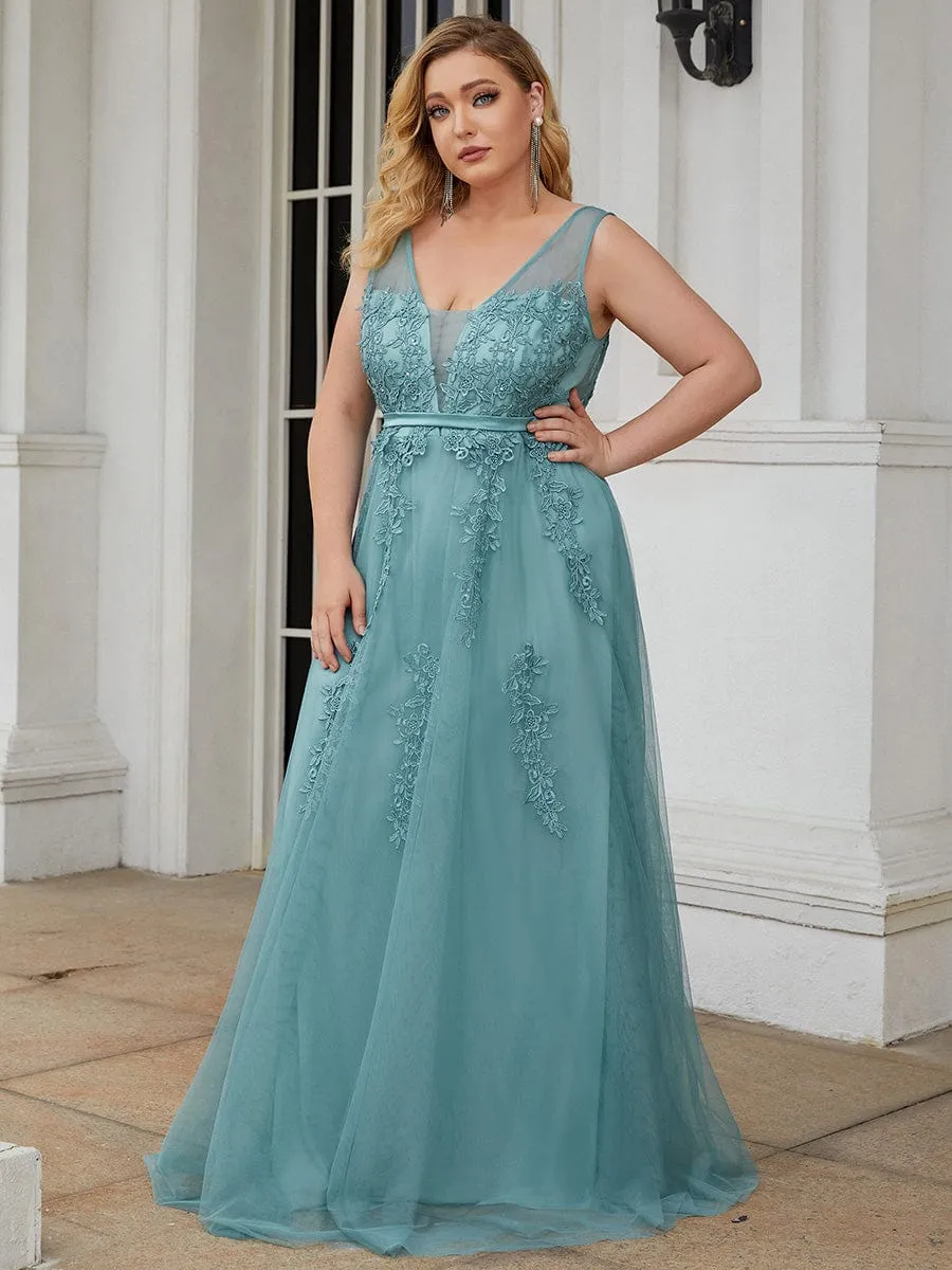 Maxi Long Elegant Ethereal Tulle Evening Dress