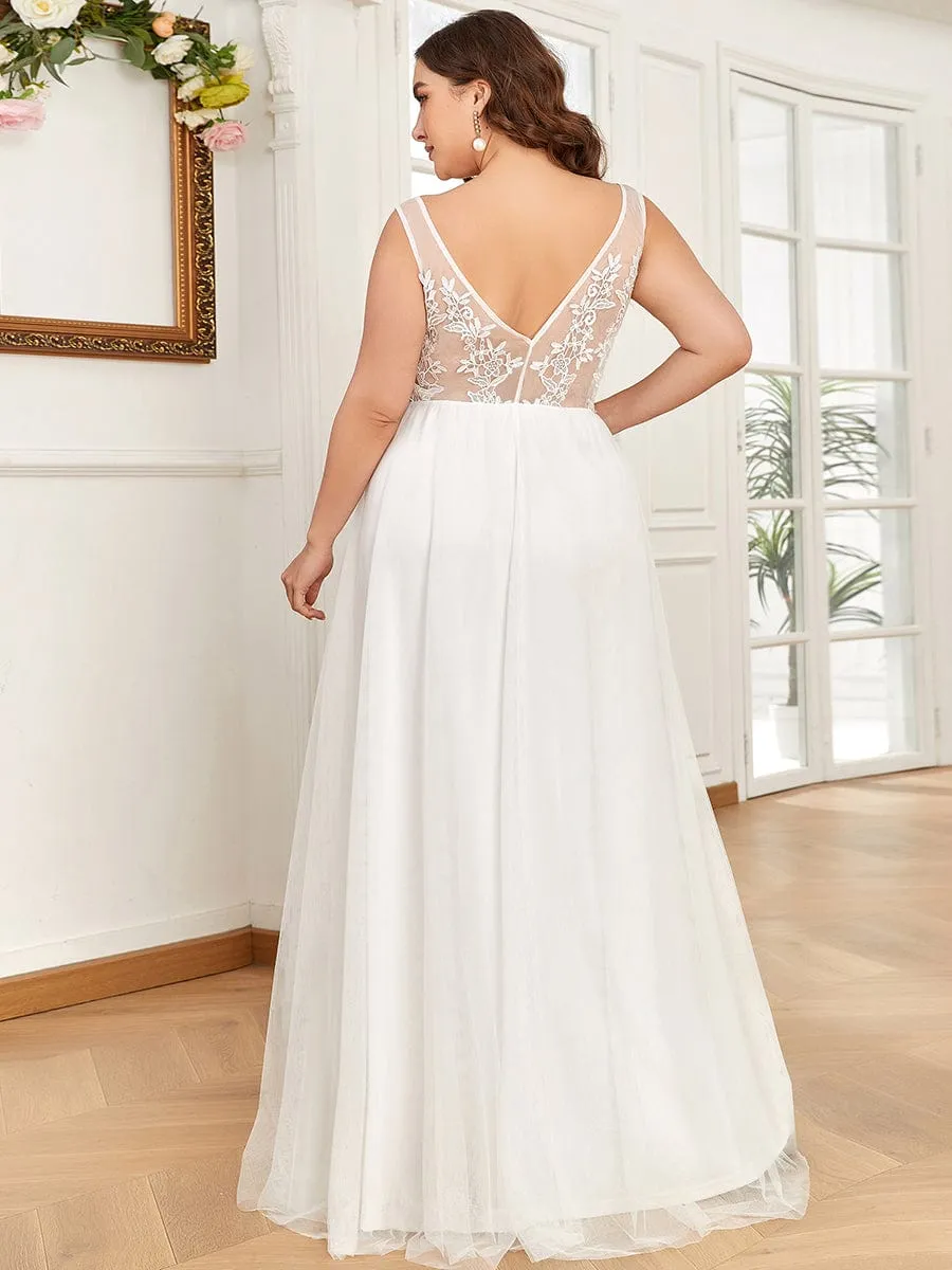 Maxi Long Elegant Ethereal Tulle Wedding Dress