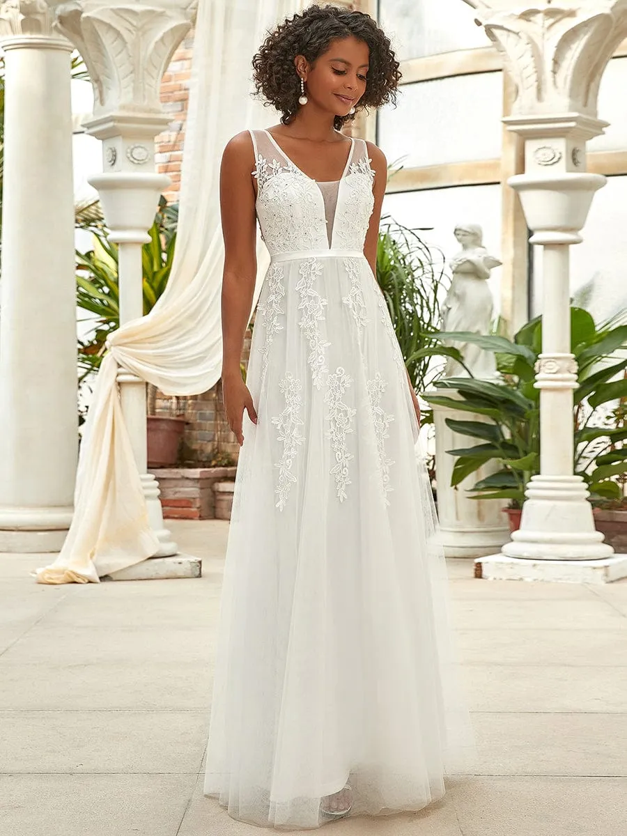 Maxi Long Elegant Ethereal Tulle Wedding Dress