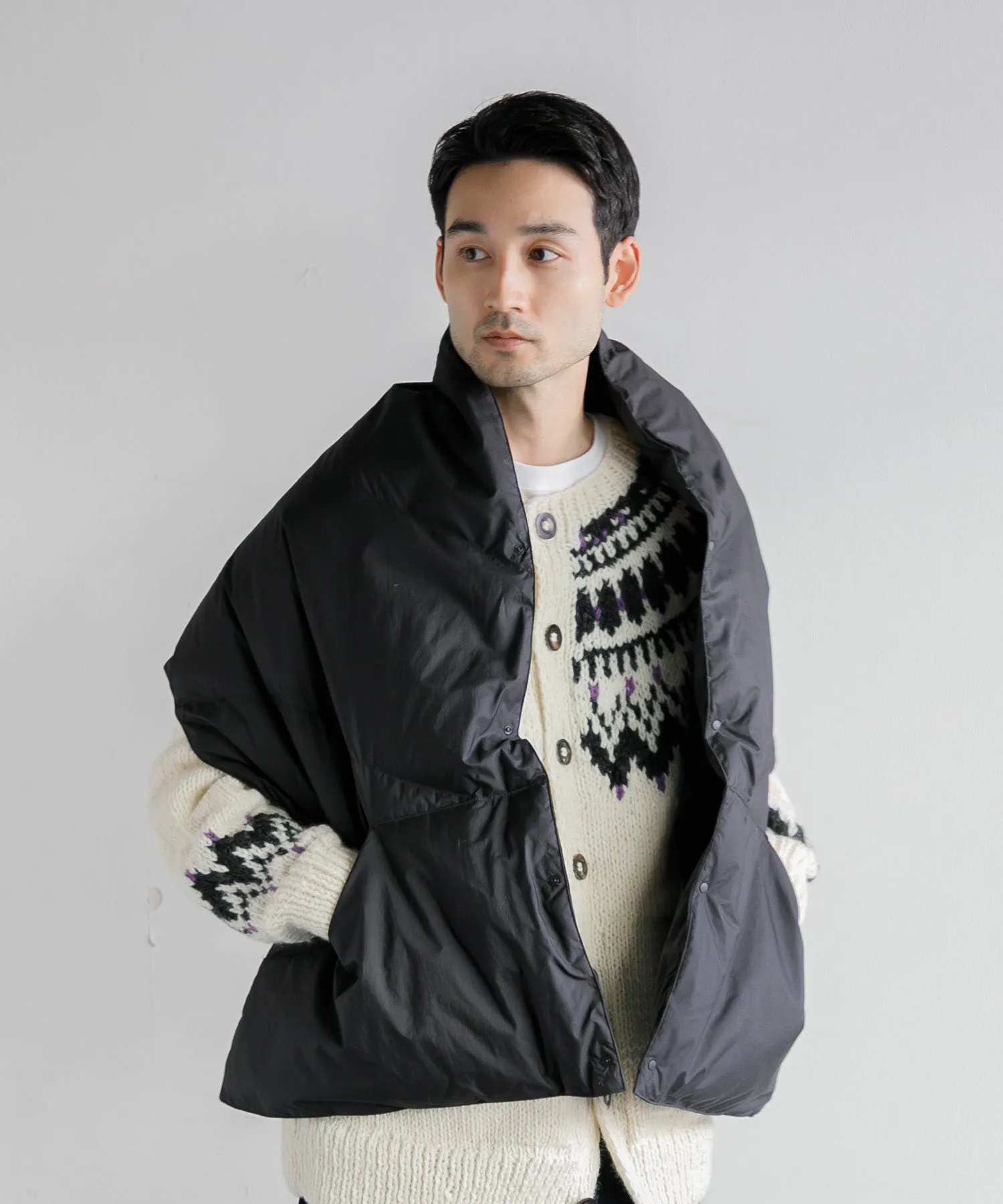 【MEN , WOMEN】NANGA DOWN PONCHO MUFFLER