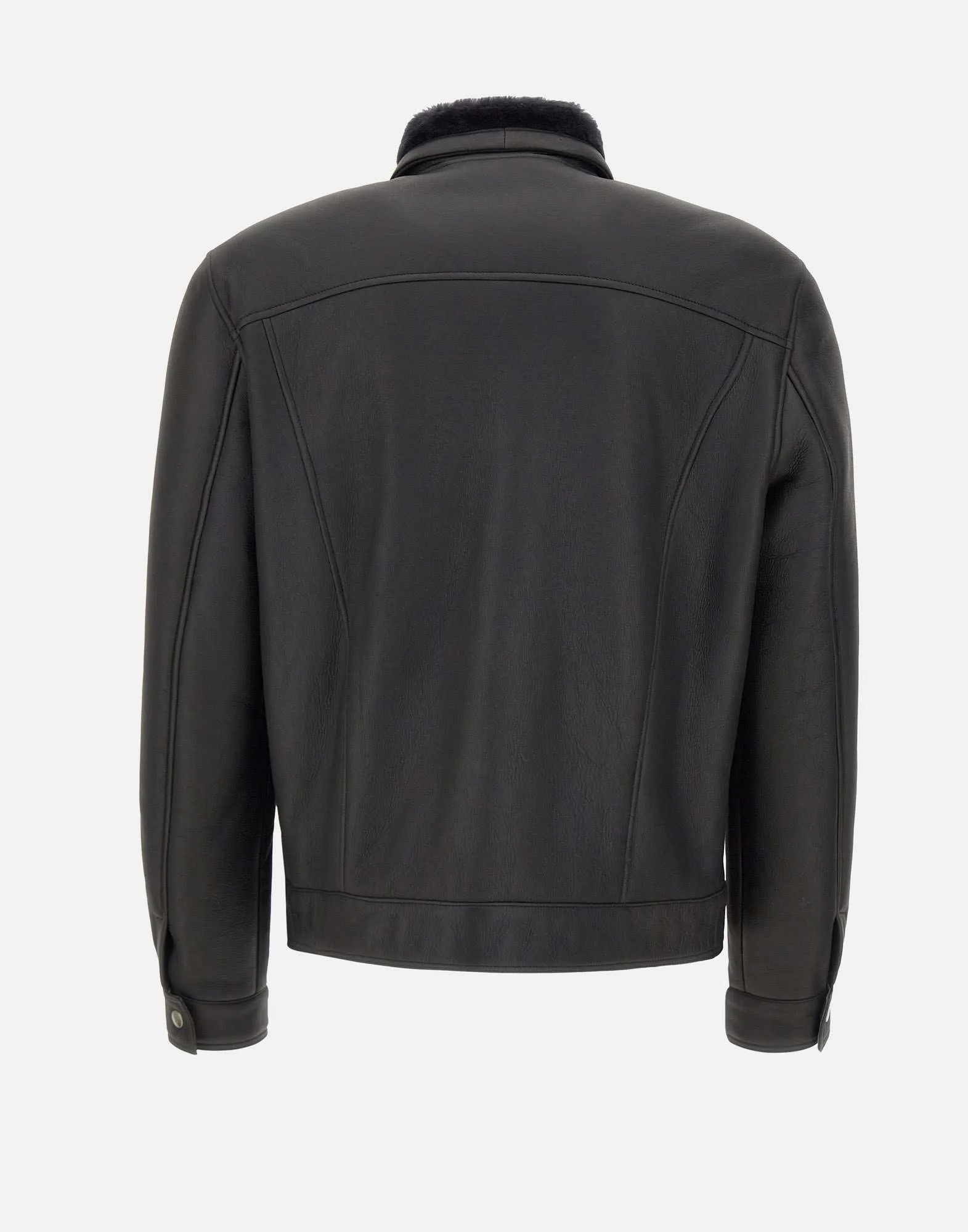 Men's Black Bomber Lambskin Jacket