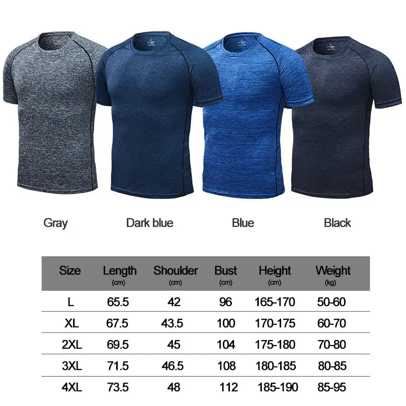 Men's Quick Dry Compression Running T-Shirt