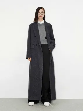 Merino Wool Long Overcoat