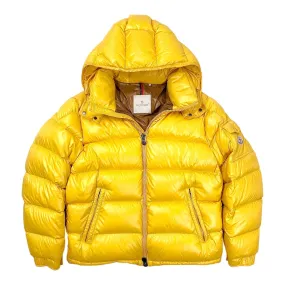 Moncler Maya Short Down Jacket Primary Yellow Pre-Owned