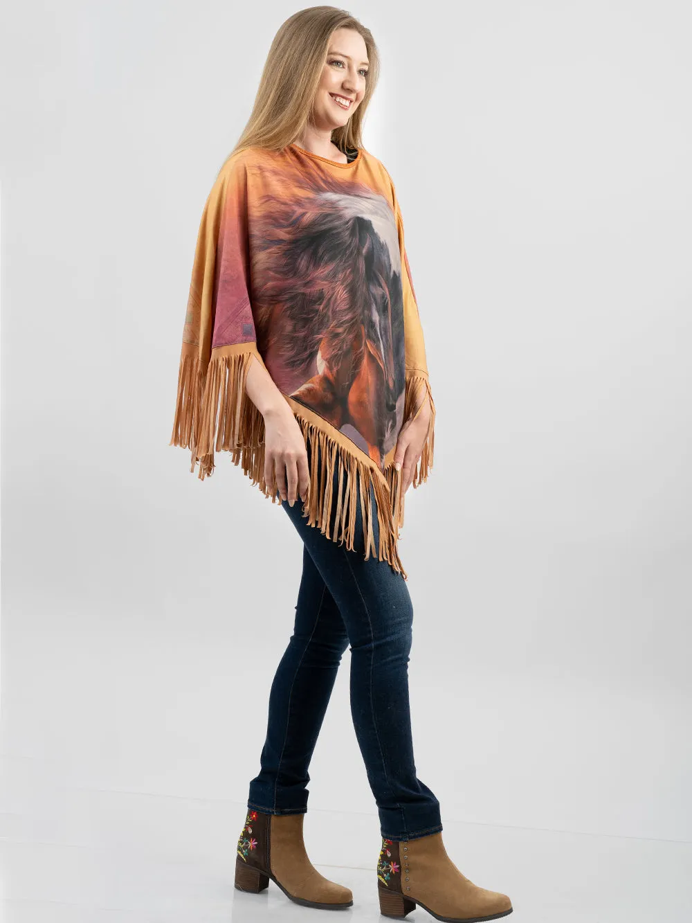 Montana West Horse Collection Poncho