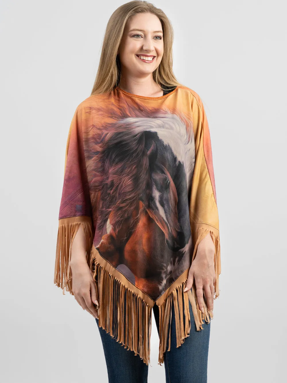 Montana West Horse Collection Poncho