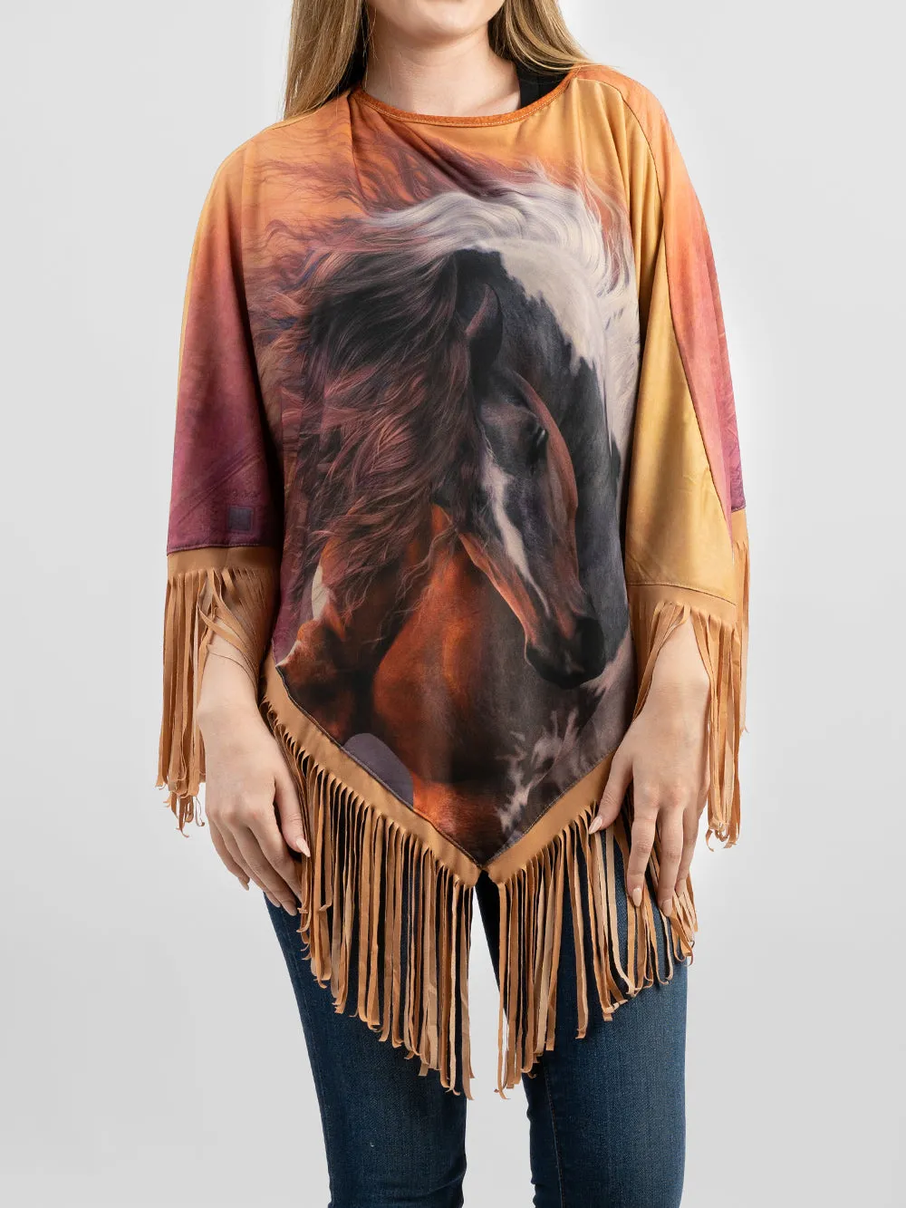 Montana West Horse Collection Poncho