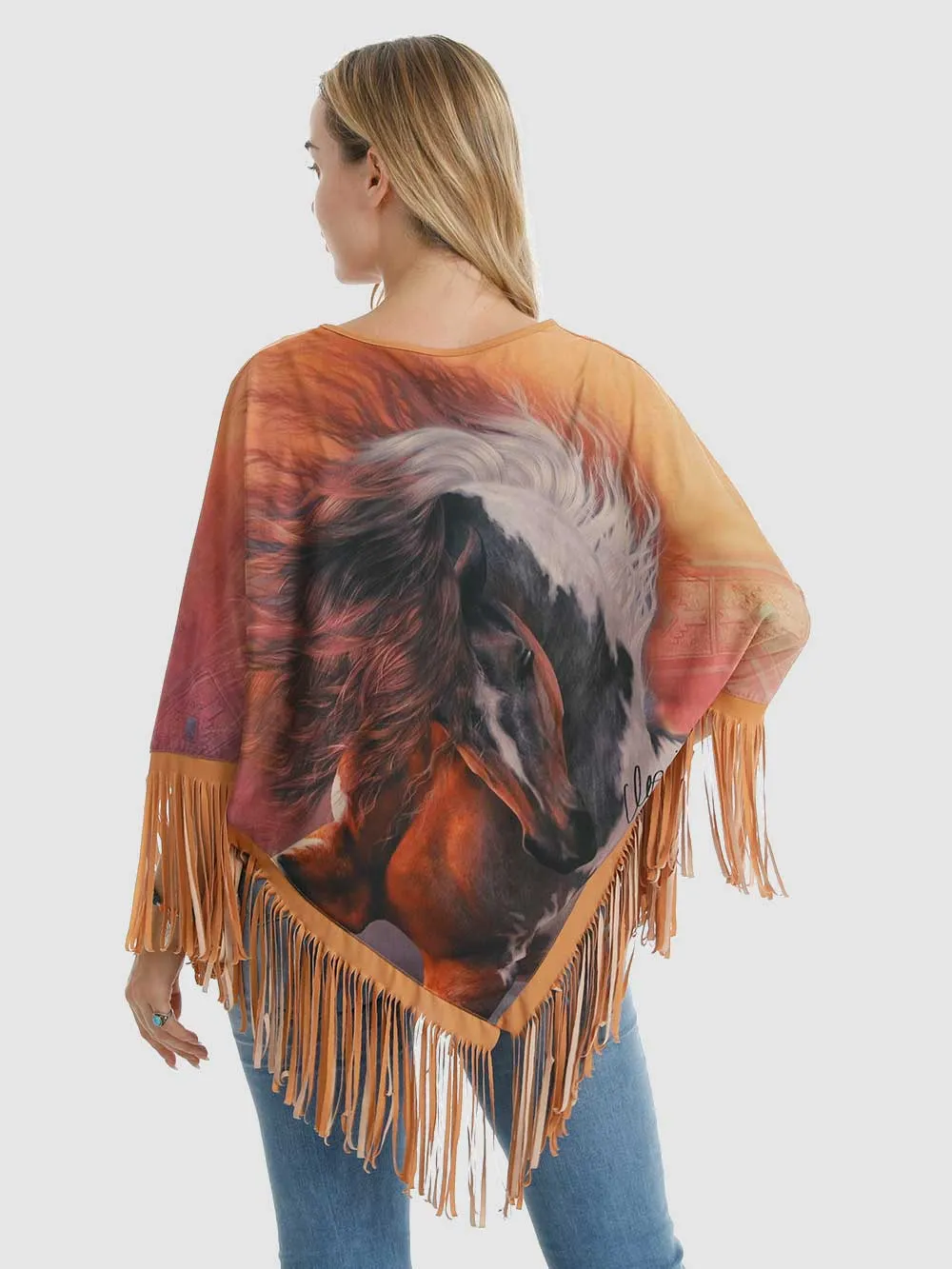 Montana West Horse Collection Poncho