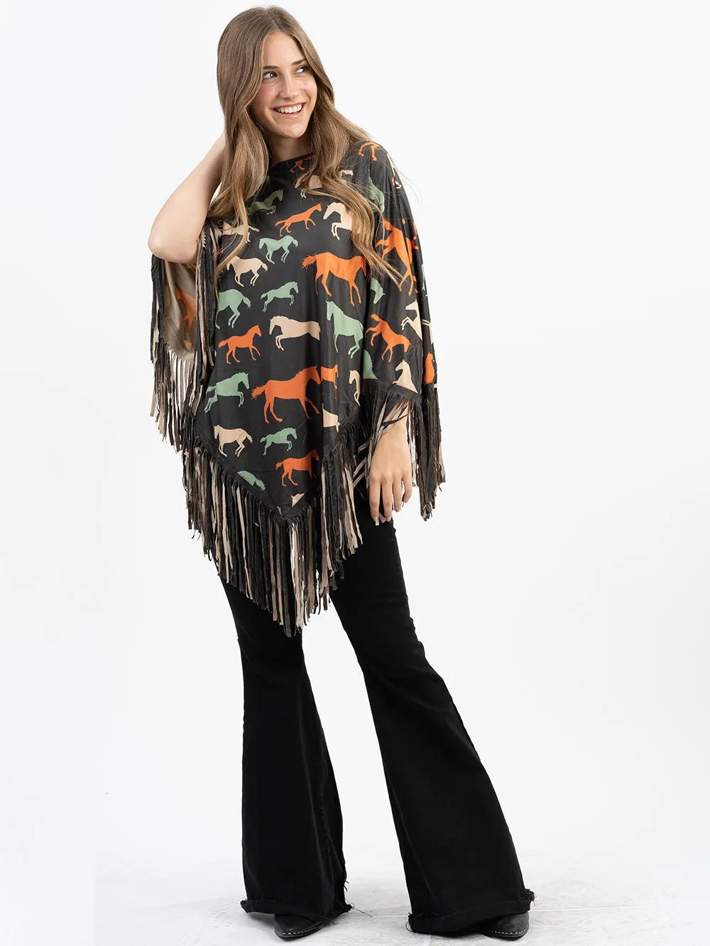 Montana West Horse Collection Poncho