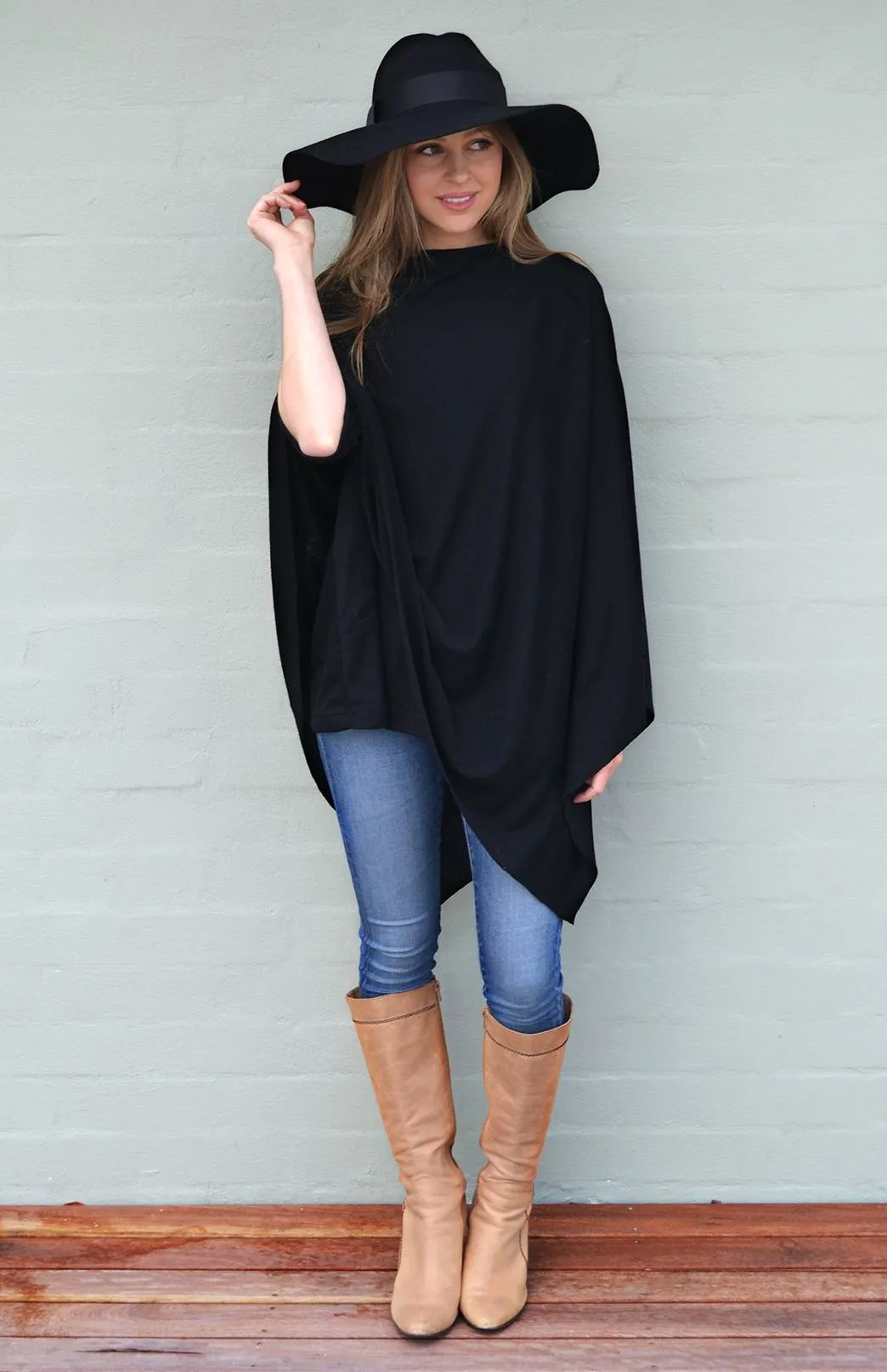 Multi Stripe Poncho