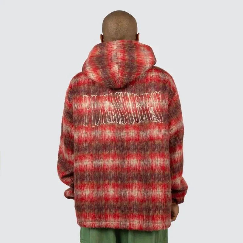 NAMELESS PONCHO HOODIE RED