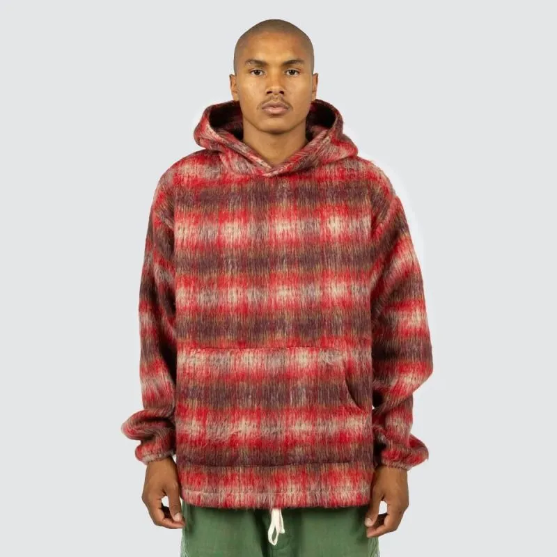 NAMELESS PONCHO HOODIE RED