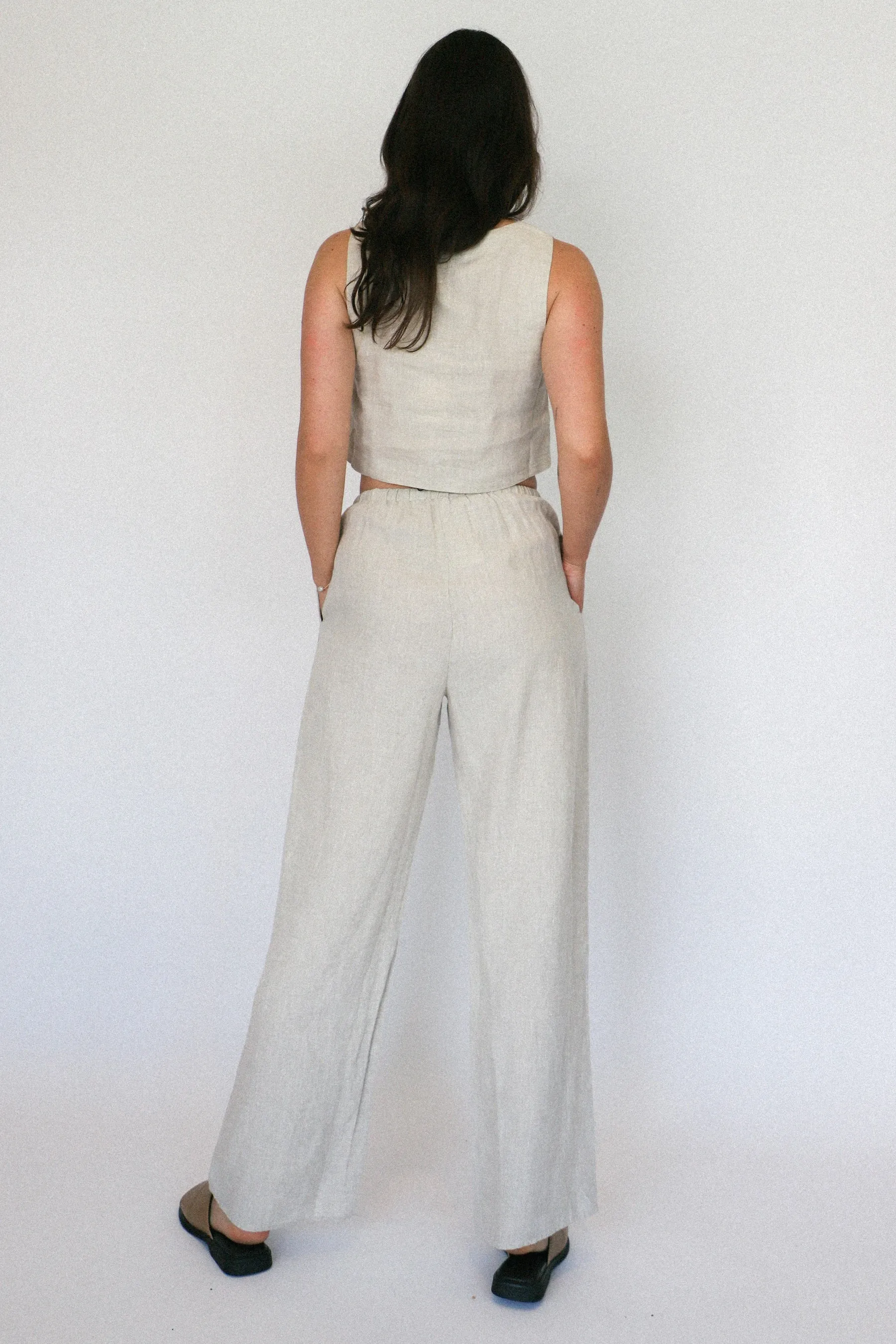 Natural Linen Novah Pant