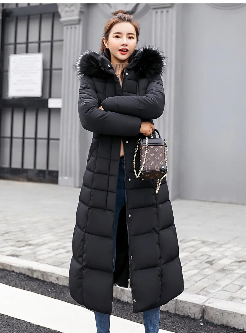 New Arrival Fashion Winter  Cotton Coat Women Thick Long Slim Padded Overcoat Warm Ladies Autumn Winter Fashion Clothes Sweaters Jackets Women Winter Clothes