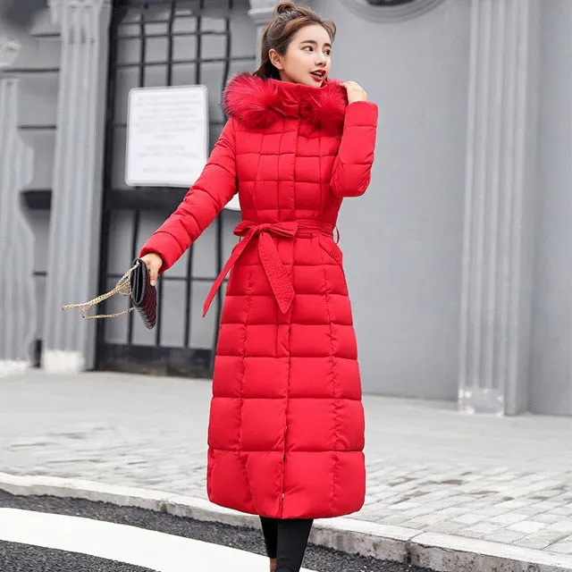 New Arrival Fashion Winter  Cotton Coat Women Thick Long Slim Padded Overcoat Warm Ladies Autumn Winter Fashion Clothes Sweaters Jackets Women Winter Clothes