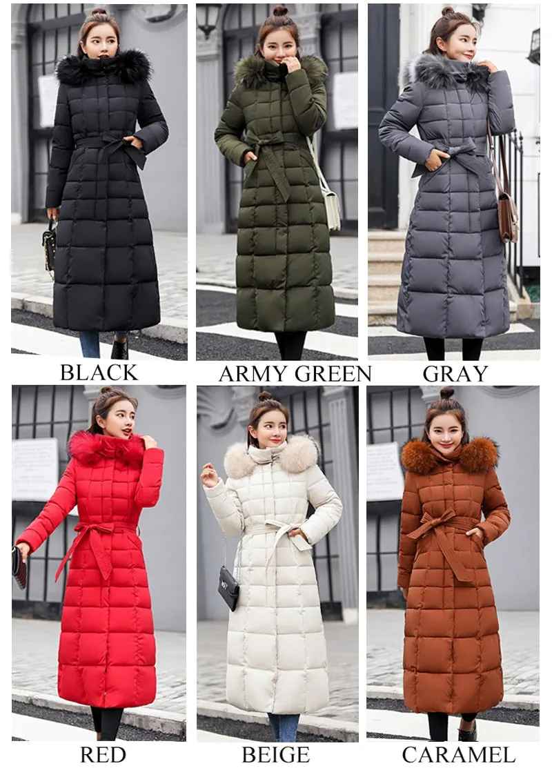 New Arrival Fashion Winter  Cotton Coat Women Thick Long Slim Padded Overcoat Warm Ladies Autumn Winter Fashion Clothes Sweaters Jackets Women Winter Clothes