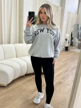 New York grey sweatshirt